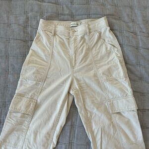 Abercrombie & Fitch Relaxed Utility Pant in Cream